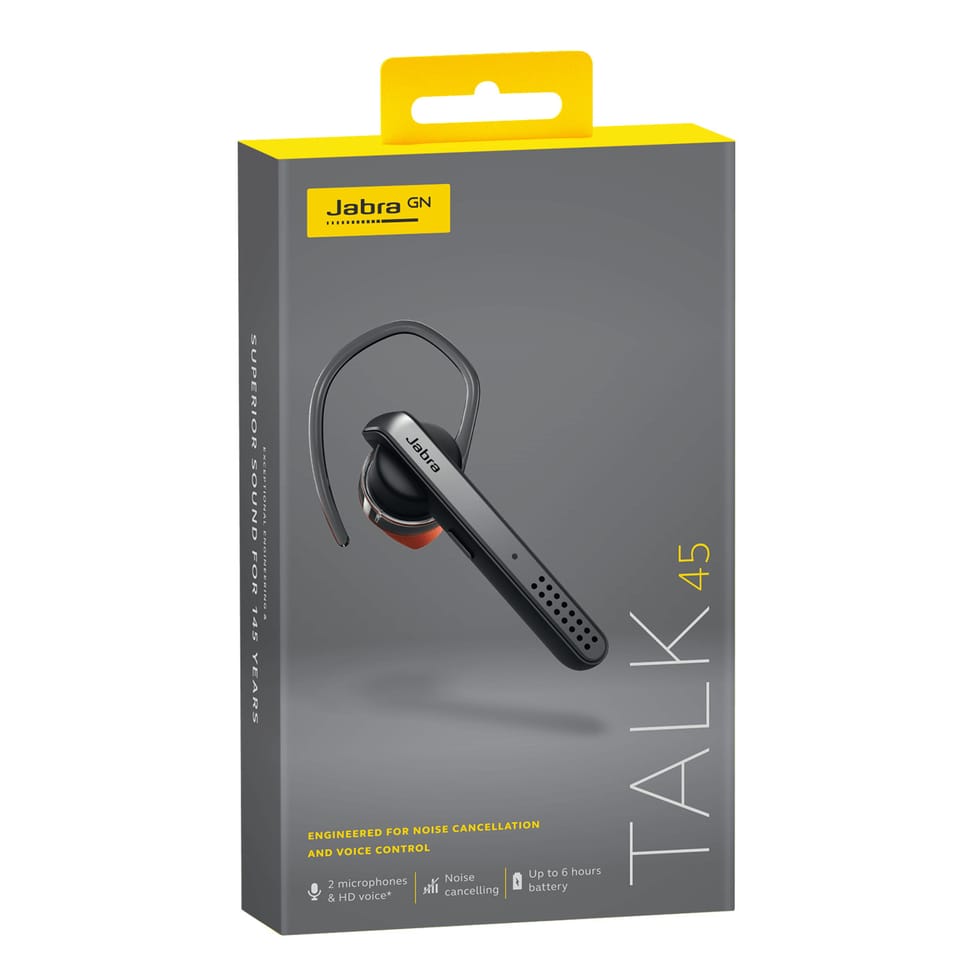 Jabra Talk 45 Casque Sans fil Crochets auriculaires, Ecouteurs Appels/Musique Bluetooth Argent Jabra Talk 45  (100-99800900-60) — image 3