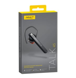 Jabra Talk 45 Casque Sans fil Crochets auriculaires, Ecouteurs Appels/Musique Bluetooth Argent Jabra Talk 45  (100-99800900-60)