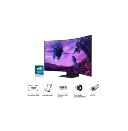 Samsung Odyssey ARK écran plat de PC 139,7 cm (55") 3840 x 2160 pixels 4K Ultra HD Noir (LS55BG970NUXEN)