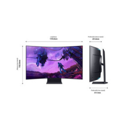 Samsung Odyssey ARK écran plat de PC 139,7 cm (55") 3840 x 2160 pixels 4K Ultra HD Noir (LS55BG970NUXEN)