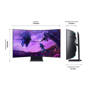 Samsung Odyssey ARK écran plat de PC 139,7 cm (55") 3840 x 2160 pixels 4K Ultra HD Noir (LS55BG970NUXEN)
