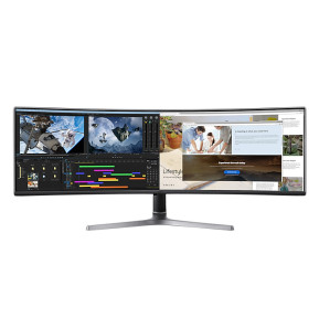 Samsung Odyssey RG90S écran plat de PC 124 cm (48.8") 5120 x 1440 pixels 4K Ultra HD LCD Noir (LC49RG90SSPXEN)