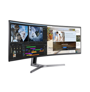 Samsung Odyssey RG90S écran plat de PC 124 cm (48.8") 5120 x 1440 pixels 4K Ultra HD LCD Noir (LC49RG90SSPXEN)