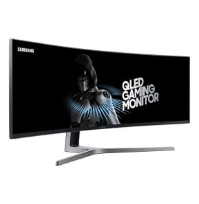 Samsung C49HG90DMM écran plat de PC 124,2 cm (48.9") 3840 x 1080 pixels Full HD Ultra large QLED Noir, Argent (LC49HG90DMMXZN)