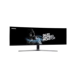 Samsung C49HG90DMM écran plat de PC 124,2 cm (48.9") 3840 x 1080 pixels Full HD Ultra large QLED Noir, Argent (LC49HG90DMMXZN)