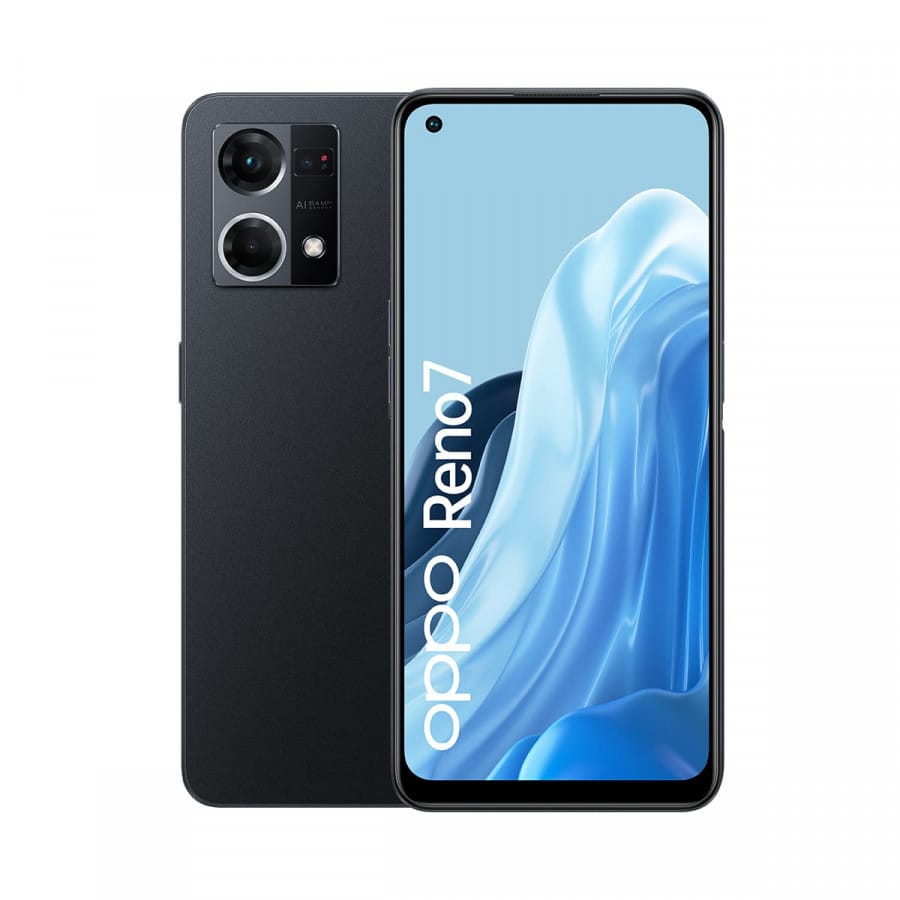 OPPO Reno Reno7 16,3 cm (6.43") Double SIM Android 12 4G USB Type-C 8 Go 128 Go 4500 mAh Noir (6932169307727) — image 1