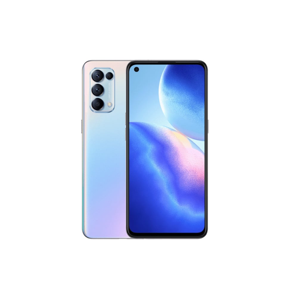 OPPO Reno Reno5 16,3 cm (6.43") SIM unique ColorOS 11.1 4G USB Type-C 8 Go 128 Go 4310 mAh Argent (6944284677913)