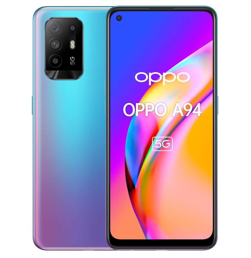 OPPO A94 5G 16,3 cm (6.43") Double SIM Android 11 USB Type-C 8 Go 128 Go 4310 mAh Bleu (OPPOA94128GBBLUE)