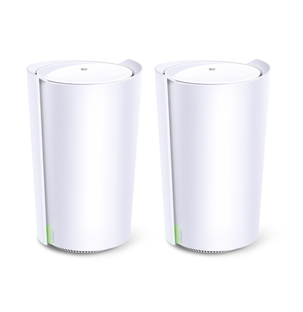 TP-Link Deco X90 Tri-bande (2,4 GHz / 5 GHz / 5 GHz) Wi-Fi 6 (802.11ax) Blanc 2 Interne (DECOX90)