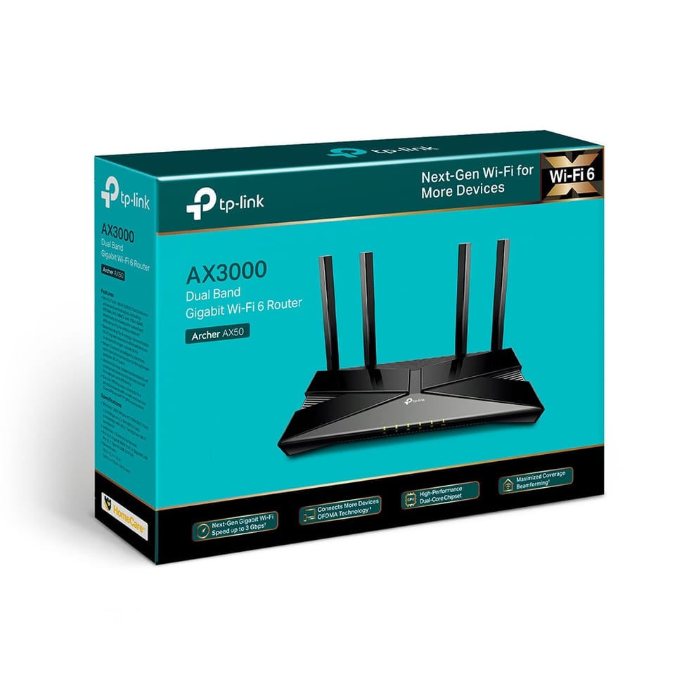 TP-Link Archer AX50 routeur sans fil Gigabit Ethernet Bi-bande (2,4 GHz / 5 GHz) Noir (ARCHER AX50) — image 4