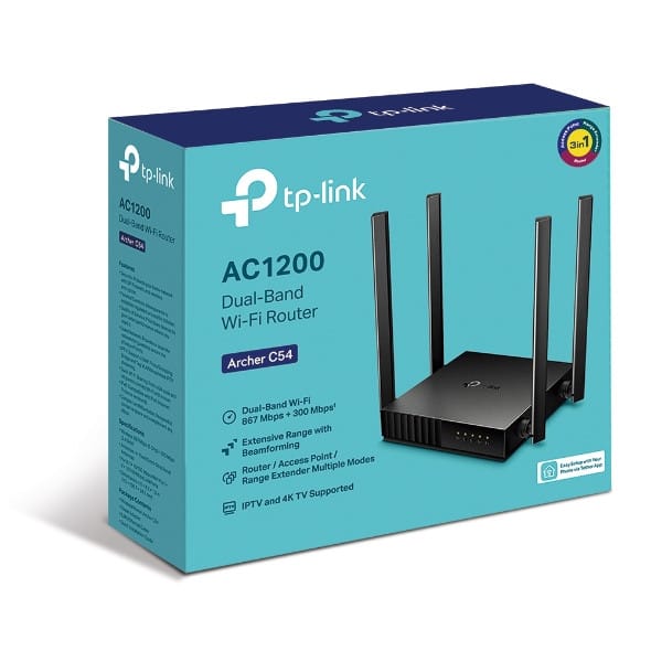 TP-Link Archer C54 routeur sans fil Fast Ethernet Bi-bande (2,4 GHz / 5 GHz) Noir (ARCHER C54) — image 4
