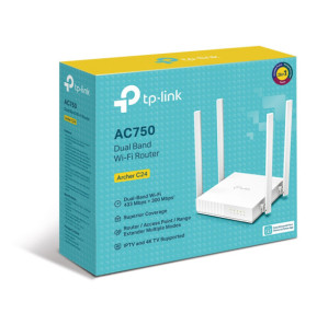 TP-Link ARCHER C24 routeur sans fil Fast Ethernet Bi-bande (2,4 GHz / 5 GHz) Blanc (ARCHER C24)