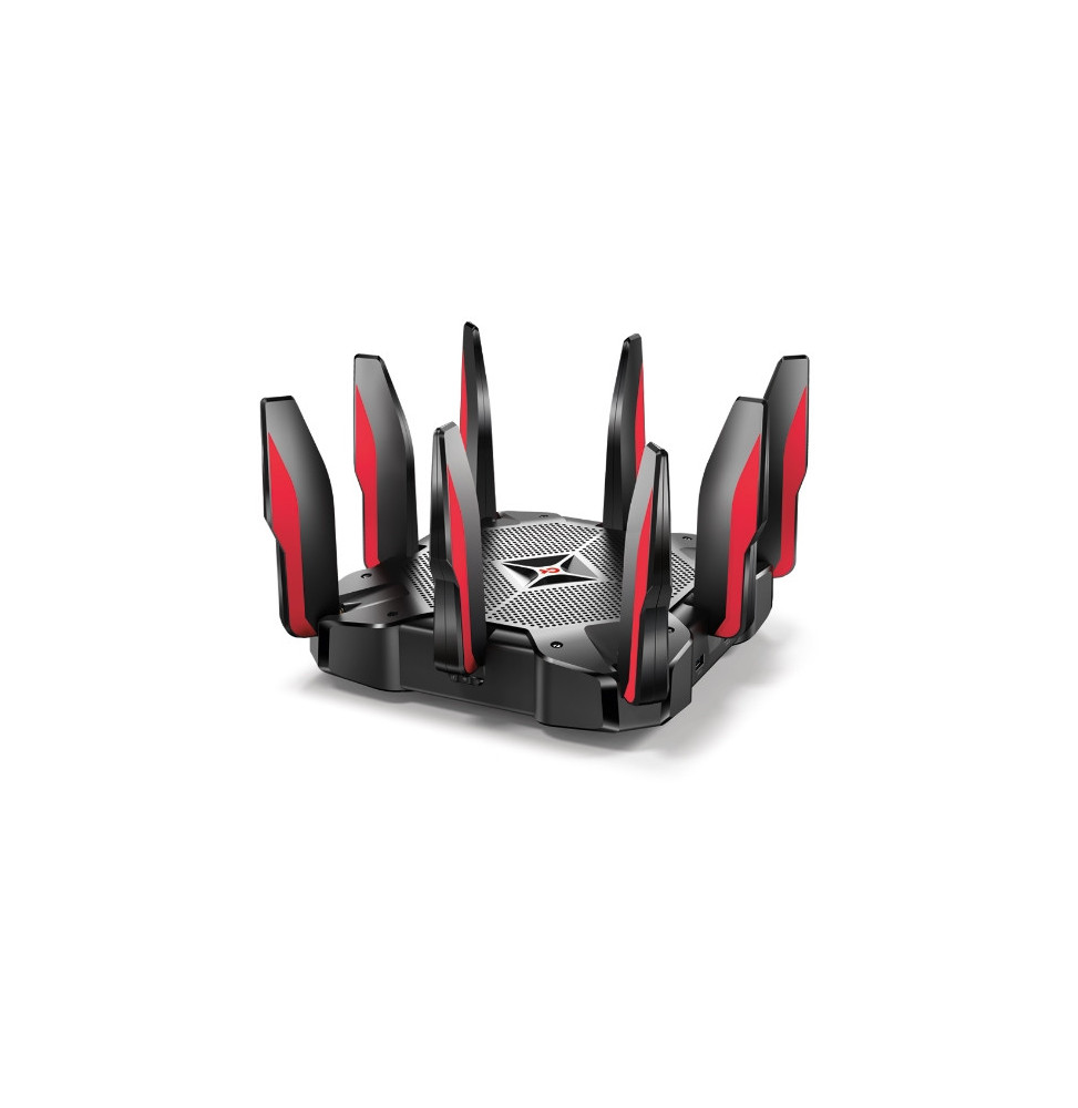 TP-Link Archer C5400X routeur sans fil Gigabit Ethernet Tri-bande (2,4 GHz / 5 GHz / 5 GHz) Noir, Rouge (ARCHER C5400X)