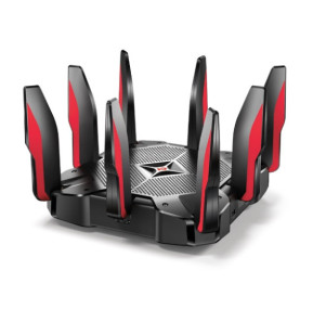 TP-Link Archer C5400X routeur sans fil Gigabit Ethernet Tri-bande (2,4 GHz / 5 GHz / 5 GHz) Noir, Rouge (ARCHER C5400X)