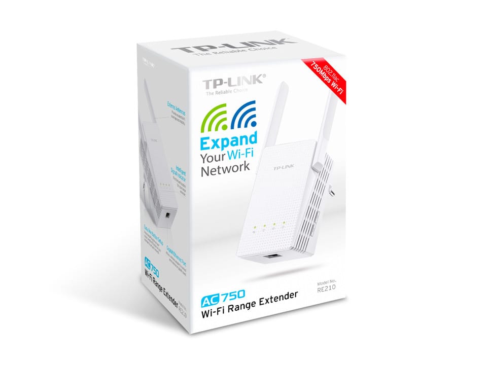 TP-Link RE210 prolongateur réseau Répéteur réseau Blanc 10, 100, 1000 Mbit/s (RE210) — image 5