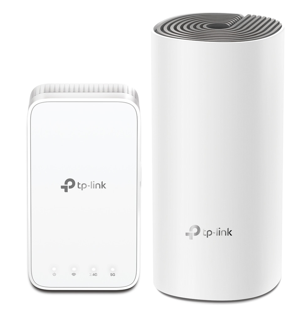 TP-Link DECO E3(2-PACK) système Wi-Fi maillé Bi-bande (2,4 GHz / 5 GHz) Wi-Fi 5 (802.11ac) Blanc Externe (DECO E3(2-PACK))