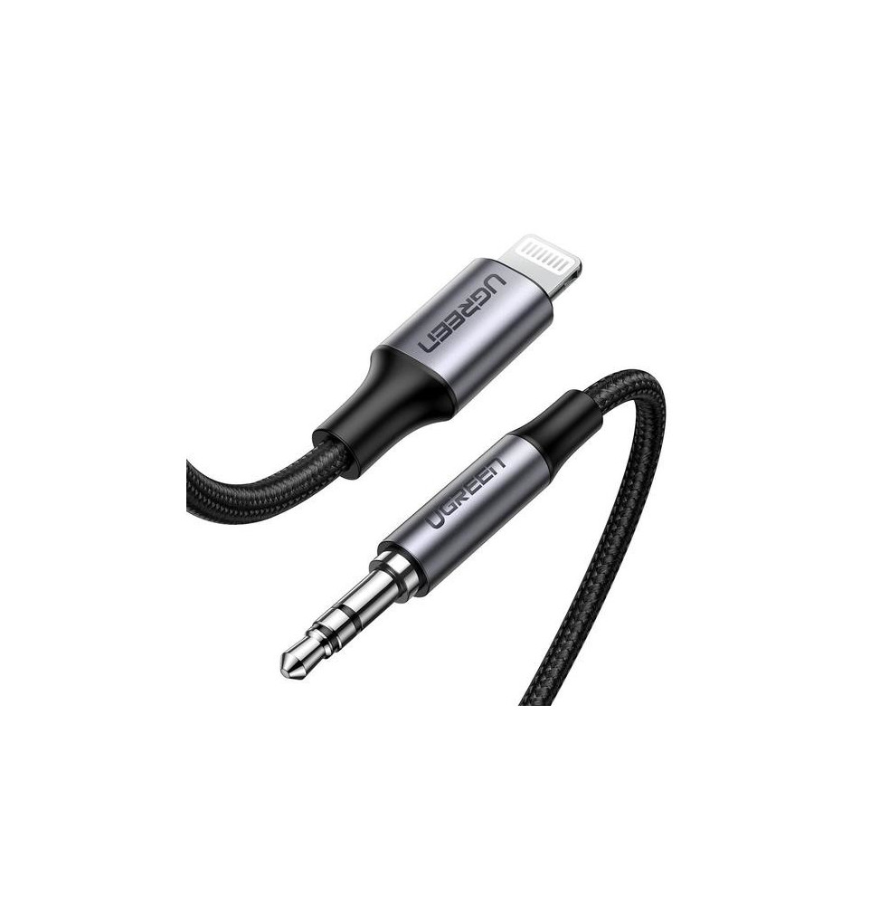 Ugreen 70509 câble de téléphone portable Argent 1 m 3,5mm Lightning (70509)