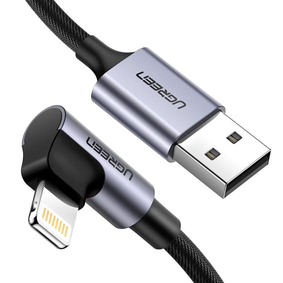 Ugreen 60521 câble Lightning Noir, Gris (60521)
