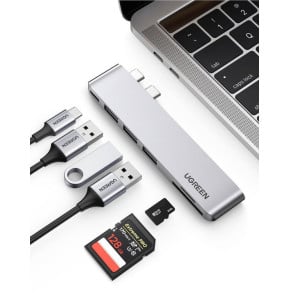 Ugreen 60560 station d'accueil USB 3.2 Gen 1 (3.1 Gen 1) Type-C Argent (60560)