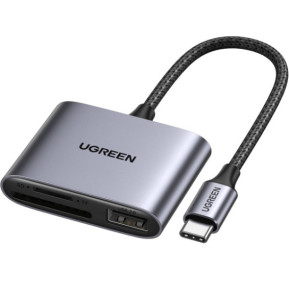 Ugreen 80798 lecteur de carte mémoire USB 3.2 Gen 1 (3.1 Gen 1) Type-C Gris (80798)