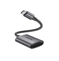 Ugreen 80888 lecteur de carte mémoire USB 3.2 Gen 1 (3.1 Gen 1) Type-C Noir, Métallique (80888)