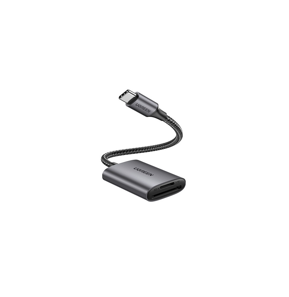 Ugreen 80888 lecteur de carte mémoire USB 3.2 Gen 1 (3.1 Gen 1) Type-C Noir, Métallique (80888)