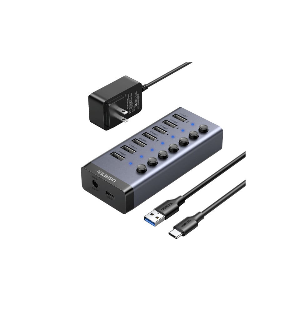 Ugreen 90305 hub & concentrateur USB 3.2 Gen 1 (3.1 Gen 1) Type-C 5000 Mbit/s Gris (90305)