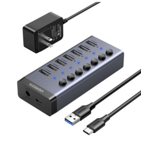 Ugreen 90305 hub & concentrateur USB 3.2 Gen 1 (3.1 Gen 1) Type-C 5000 Mbit/s Gris (90305)
