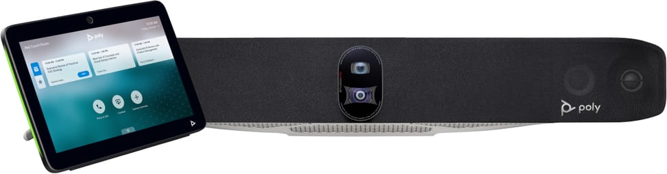 طقم شريط مؤتمرات فيديو الكل في واحد POLY Studio X70 مع وحدة تحكم TC10 (8L531AA) — صورة 1