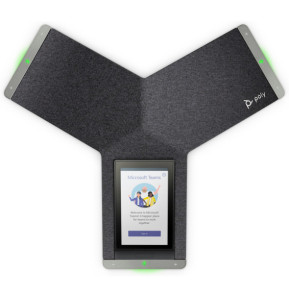 POLY Téléphone de conférence IP Trio C60 pour Microsoft Teams, radio complète et compatible PoE (849B6AA)