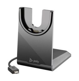 POLY Voyager Focus 2 USB-C-C Headset +USB-C/A Adapter +Charging Stand (9T9J5AA)