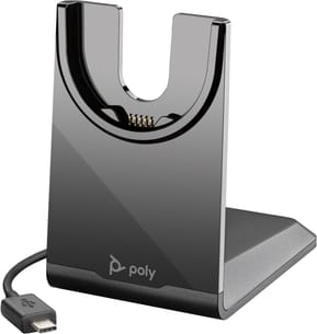 POLY Voyager Focus 2 USB-C-C Headset +USB-C/A Adapter +Charging Stand (9T9J5AA)