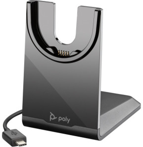 POLY Voyager Focus 2 USB-C-C Headset +USB-C/A Adapter +Charging Stand (9T9J5AA)
