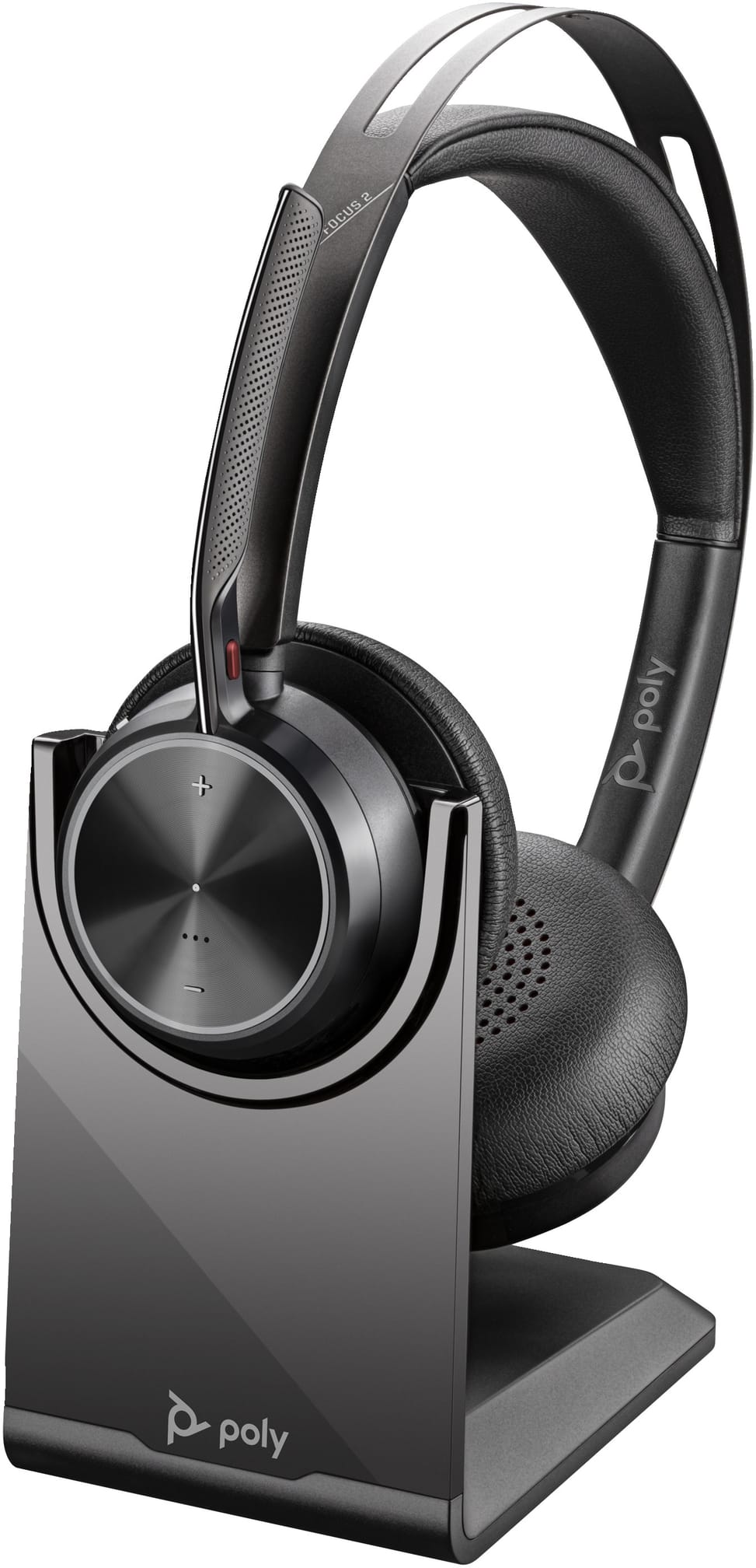 POLY Voyager Focus 2 USB-C-C Headset +USB-C/A Adapter +Charging Stand (9T9J5AA) — image 2