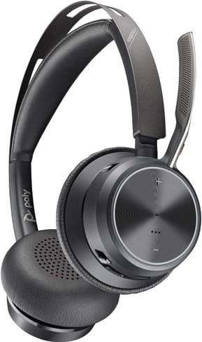 POLY Voyager Focus 2 USB-C-C Headset +USB-C/A Adapter +Charging Stand (9T9J5AA) — image 3