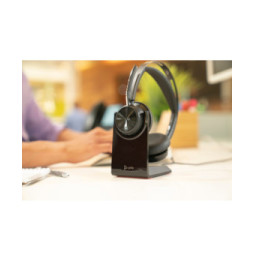 POLY Voyager Focus 2 Microsoft Teams Certified USB-C-C Headset +USB-C/A Adapter (9T9J4AA)