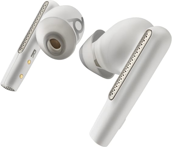 POLY Écouteurs sable blanc Voyager Free 60 UC + adaptateur USB-C BT700 + étui de charge de base (7Y8L4AA)