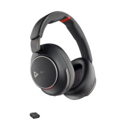 POLY Micro-casque Voyager Surround 85 UC USB-C certifié Microsoft Teams + adaptateur USB-C/A +base de chargement (8G7T8AA)