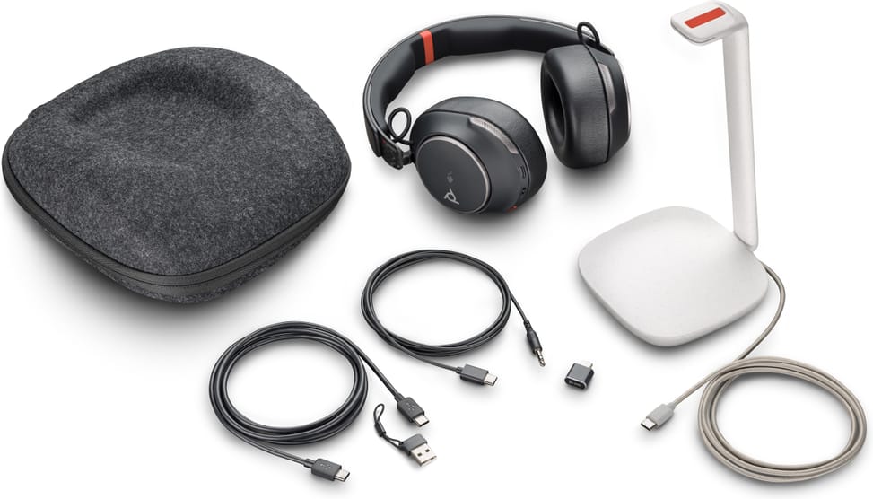 POLY Micro-casque Voyager Surround 85 UC USB-C certifié Microsoft Teams + adaptateur USB-C/A +base de chargement (8G7T8AA) — image 6