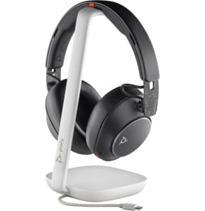 POLY Micro-casque Voyager Surround 85 UC USB-C + adaptateur USB-C/A + base de chargement (8G7T7AA)