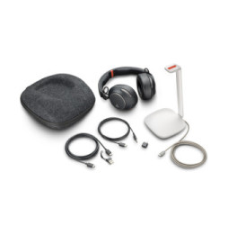 POLY Micro-casque Voyager Surround 85 UC USB-C + adaptateur USB-C/A + base de chargement (8G7T7AA)