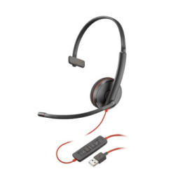 POLY Micro-casque Blackwire C3210 USB-A noir (lot) Micro-casque Poly Blackwire C3210 USB-A noir (lot)  (77R24A6)