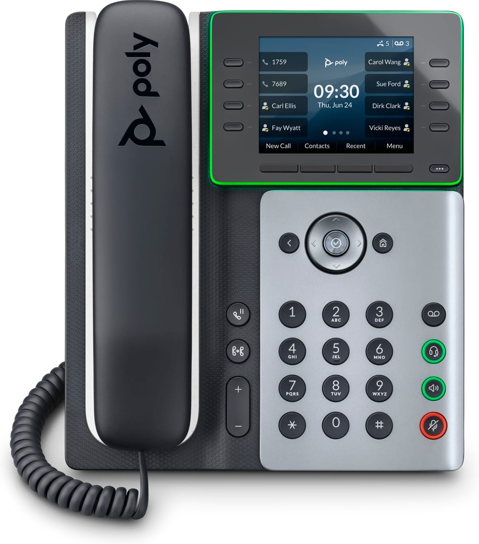 هاتف IP POLY Edge E320 متوافق مع PoE (82M88AA) — صورة 1
