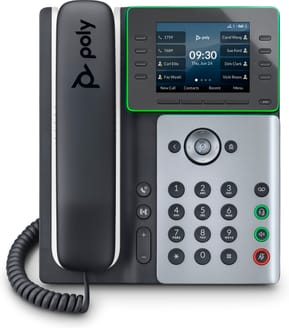 POLY Téléphone IP Edge E320 compatible PoE Téléphone IP Poly Edge E320 compatible PoE (82M88AA)