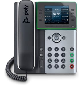POLY Téléphone IP Edge E320 compatible PoE...