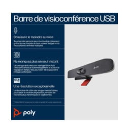 POLY Barre de visioconférence USB Studio R30 Barre de visioconférence USB Poly Studio R30  (842D2AA)