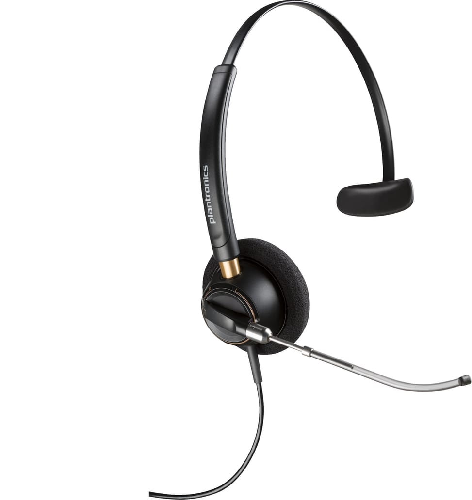 سماعة رأس بميكروفون أحادية الأذن POLY EncorePro 510V VoiceTube + وظيفة Quick Disconnect (783Q4AA) — صورة 1