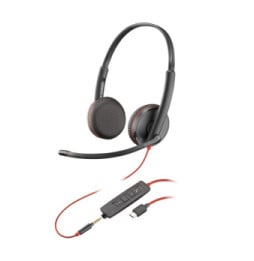 POLY Micro-casque stéréo USB-C Blackwire C3225 (lot) Micro-casque stéréo USB-C Poly Blackwire C3225 (lot)  (80S04A6)