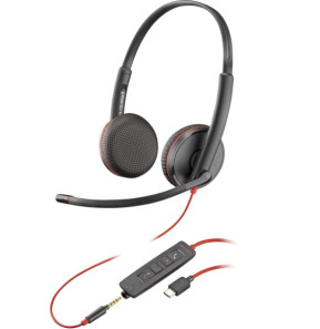 POLY Micro-casque stéréo USB-C Blackwire C3225 (lot) Micro-casque stéréo USB-C Poly Blackwire C3225 (lot)  (80S04A6)