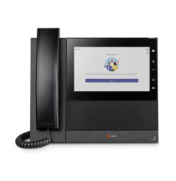 POLY Téléphone multimédia professionnel CCX 600 pour Microsoft Teams et compatible PoE (82Z84AA)